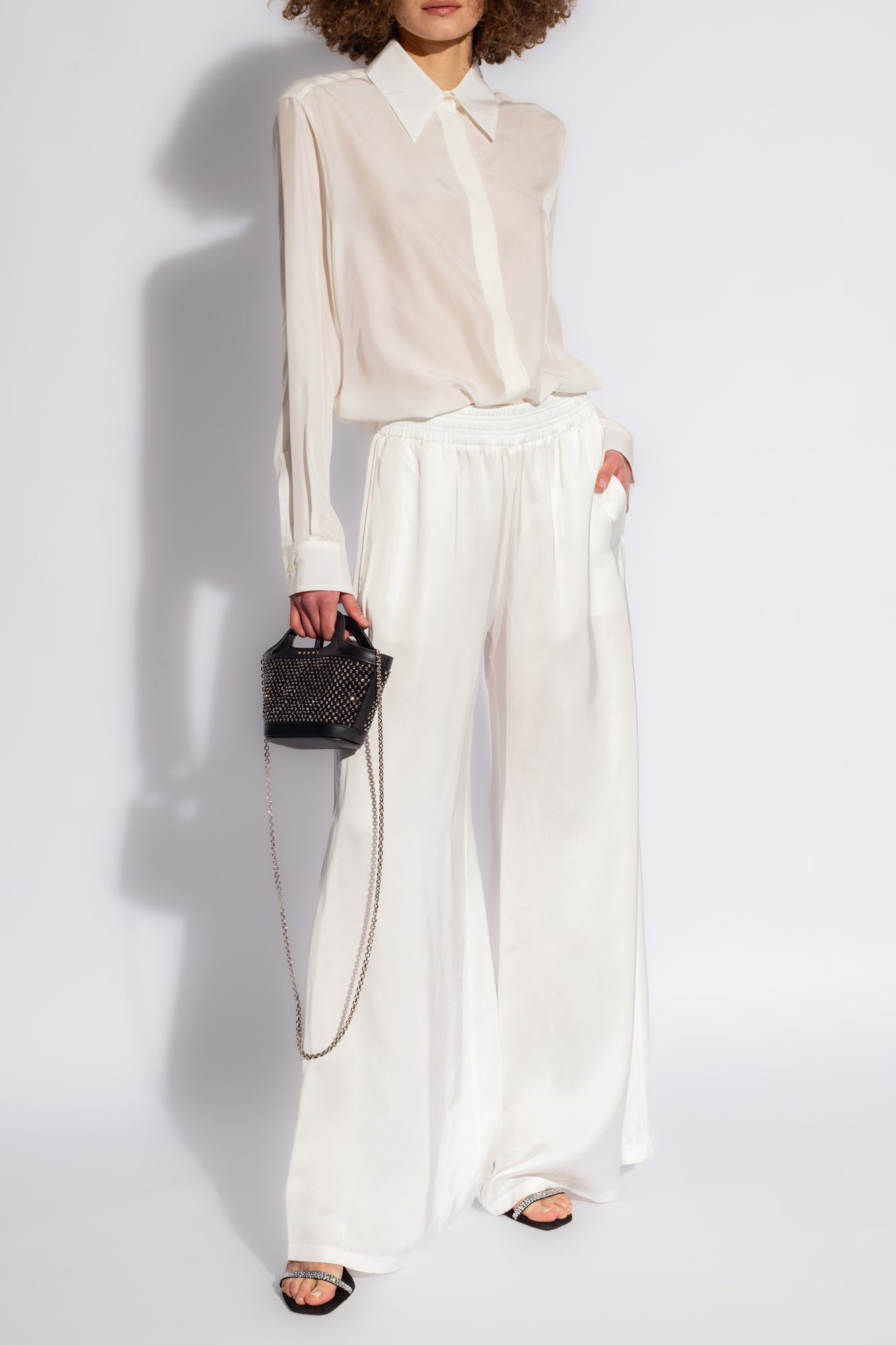 VIP【関税送料無料】希少 FABIANA FILIPPI WHITE PANTS Fabiana Filippi slim-fit Trousers | White | FARFETCH